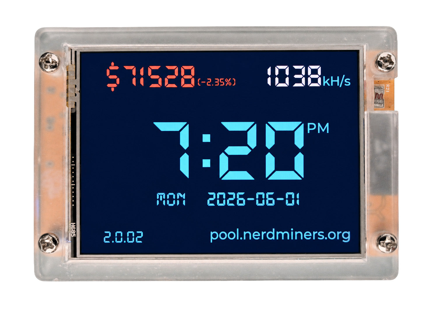 NerdMiner V2 Solo Bitcoin Miner (ESP32)