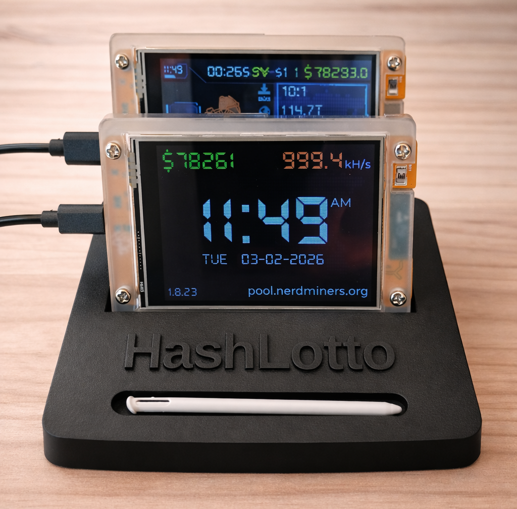 HashLotto NerdMiner Desk Stand