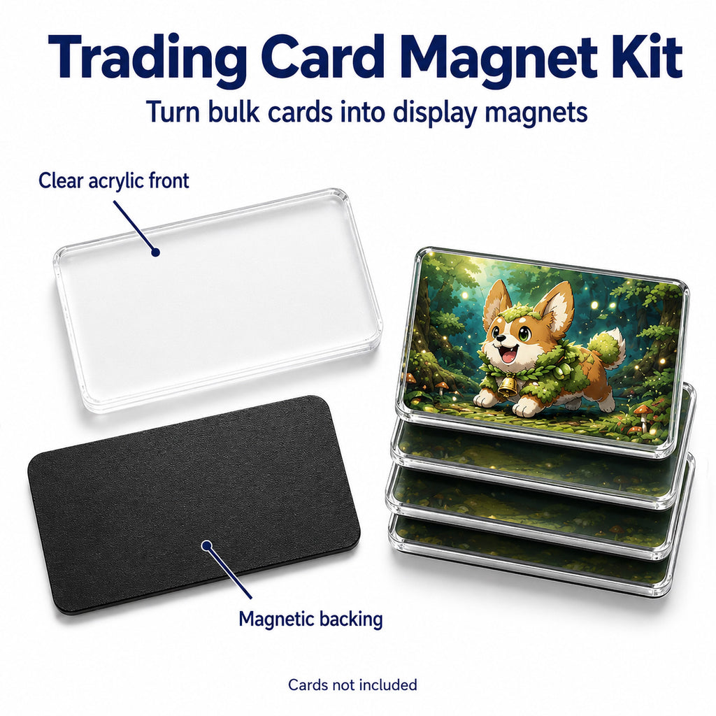 Magnet My Cards 30 x 50mm Card Art Magnet Kit with Storage Box – 24 Pack
